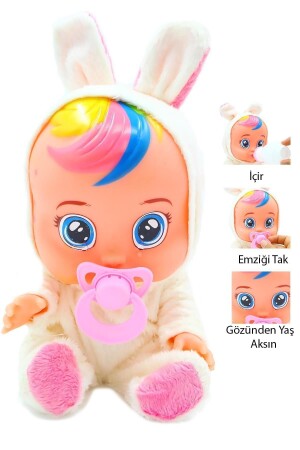 Toys Mavi Beyaz Ve Pembe Renk Ağlayan Ve Konuşan Et Bebek - Global Toys