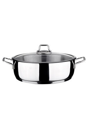 Tpl1131st28s Topline Steel Shallow Pot 28cm 271. 40. 0197 - Leggno