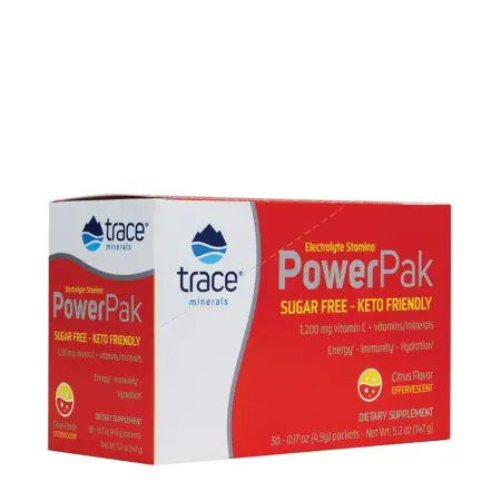 Trace Minerals Electrolyte Stamina Power Pak (30 Packs, Citrus) - Trace Minerals