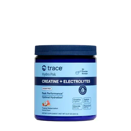 Trace Minerals Hydro Pak Creatine + Electrolytes (240 g, Tropical Watermelon) - Trace Minerals