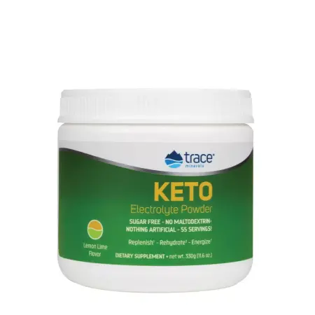 Trace Minerals Keto Electrolyte Powder (330 g, Lemon Lime) - Trace Minerals