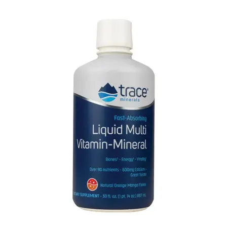Trace Minerals Liquid Vitamin-Mineral (30 oz, Orange Mango) - Trace Minerals