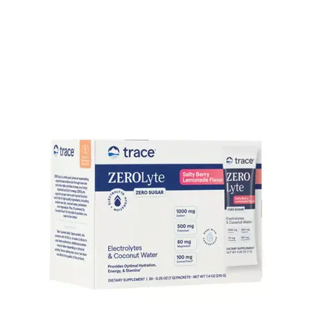 Trace Minerals ZeroLyte Stick Packs (30 Packs, Salty Berry Lemonade) - Trace Minerals