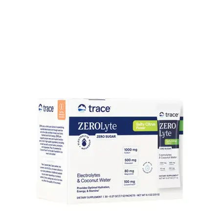 Trace Minerals ZeroLyte Stick Packs (30 Packs, Salty Citrus) - Trace Minerals