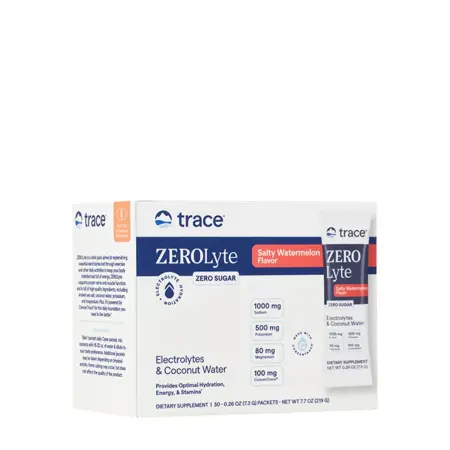 Trace Minerals ZeroLyte Stick Packs (30 Packs, Salty Watermelon) - Trace Minerals