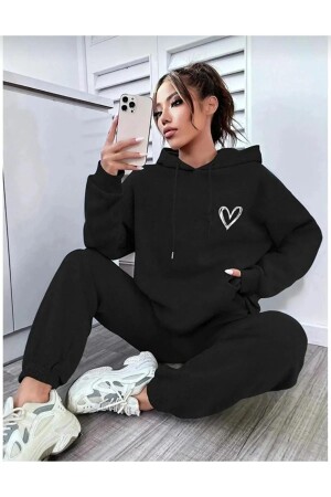 Tracksuit Set Sweatshirt Jogger - Printed Oversize Ribbon Hoodie - Modern Moda