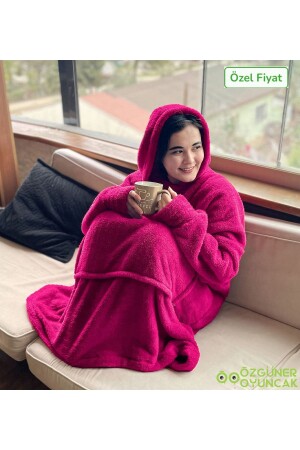 Tragbare Welsoft-Plüsch-Fleece-Decke, Pyjama, wearable003 - Pababo