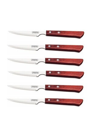 Tramontina Knife Polywood Handle Steak Knife Set of 6 TRAMONTINA-MEAT KNIFE - Fame Kıtchen
