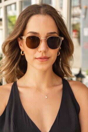 Transparent Colored Women's Sunglasses 21821-1 - Monvago