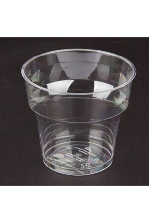 Transparent Crystal Mica Extra Hard Plastic Cup 180 Cc 100 Pieces - Chs