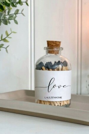 Transparent Glass Bottled Matches - Lalezen Home