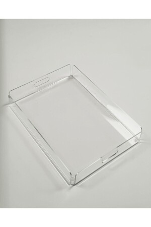 Transparent Plexiglass Tray 35x25 Cm Service Presentation Tray Dst-20205809 ŞF 1001 01 - Toros Lazer Kesim