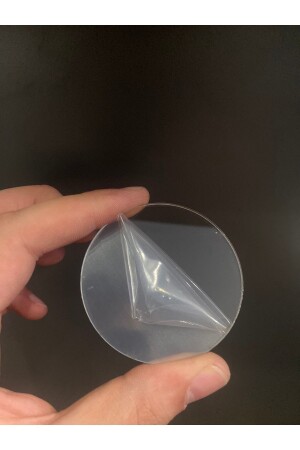 Transparenter runder Kreis, 6 cm Durchmesser, leere Oberseite, hochwertiger Plexiglas-Magnetsockel, 50 Stück, geeignet für die Dekoration - Homejamin
