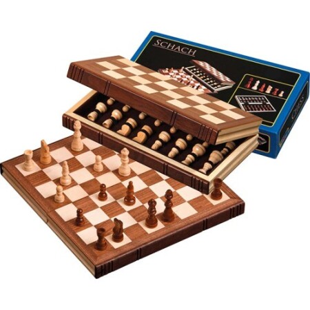 Travel chess set Philos wooden, magnetic 30x15.5cm - Philos