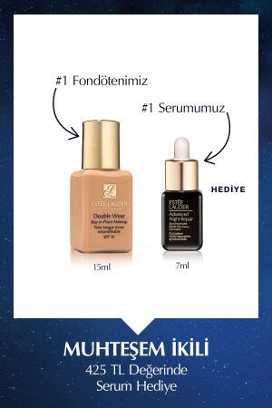 Travel Size Foundation - Double Wear Stay-in-Place Foundation SPF10 (Color: 1W2 Sand) 15ml - Estee Lauder