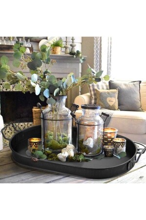 Tray 54 x 23 Cm - Black GLV0555 - The Mia