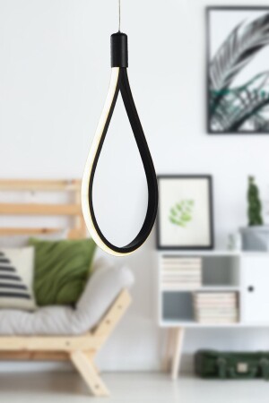 Trend Single Three Color LED Black Chandelier BEG0016BEG01 - Begüsa