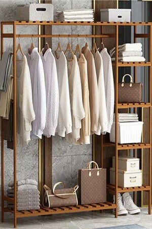 Trend Wooden Open Wardrobe 150x96x30 BRK DESİGNG46 - BRK Design