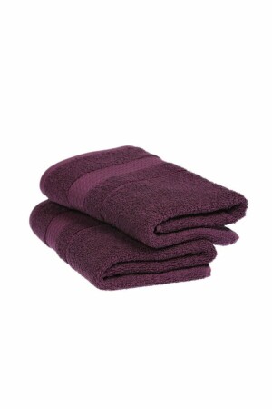 Trendy 50x90 2-Piece Towel Dark Lilac CM3419 - Özdilek