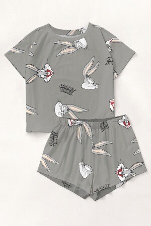 Trendy Bugs Bunny Pijama Şort Takımı - Pembishomewear