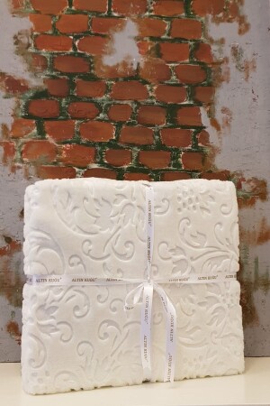 Trendy Embos Blanket Double-cream - Özdilek