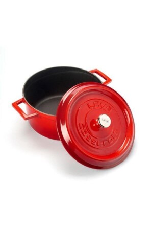 Trendy Red Cast Round Deep Pot 28cm lava28dred - Lava