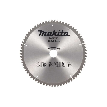 Trennscheibe für Aluminium MAKITA 260x30 70T -5° - Makita Accessories