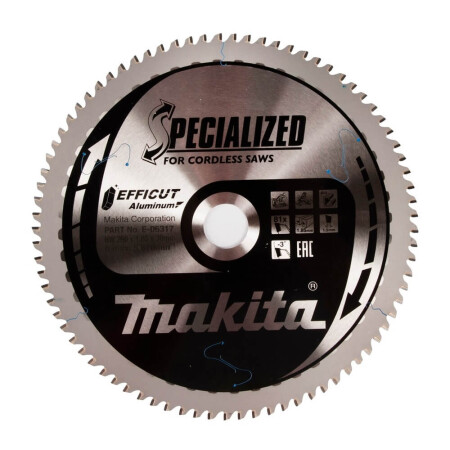 Trennscheibe für Aluminium MAKITA Efficut 260x30x1,85 81T - Makita Accessories