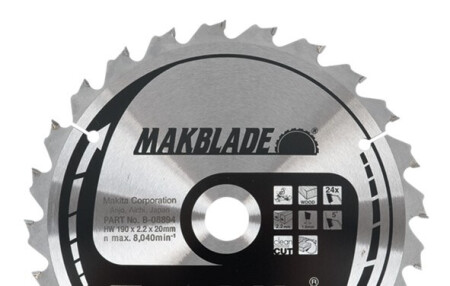 Trennscheibe für Holz 190x20x2,2mm 24T Standard MAKITA - Makita Accessories
