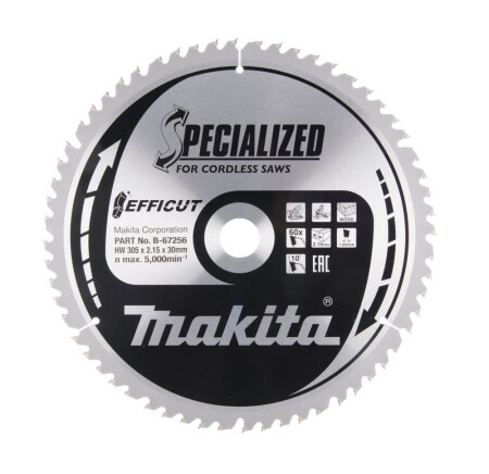 Trennscheibe für Holz MAKITA 305x30x2,15mm T60 - Makita Accessories