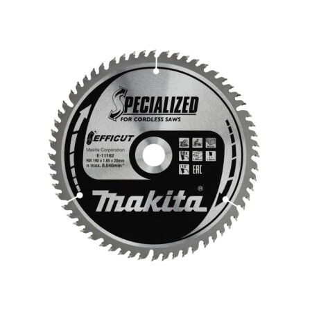 Trennscheibe für Holz MAKITA Efficut 190x20x1,85mm 60T - Makita Accessories
