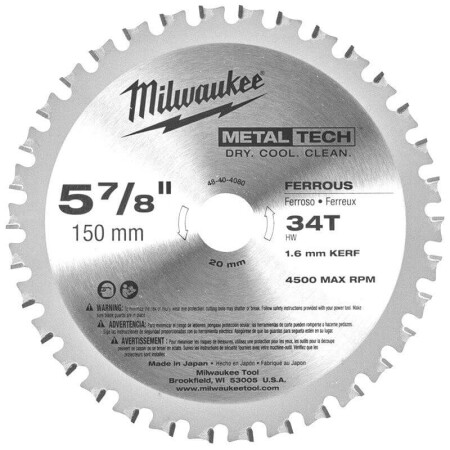 Trennscheibe für Metall MILWAUKEE 150x1,6x20 34HW - Milwaukee Accessories