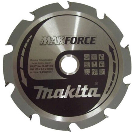 Trennscheibe MAKITA 165x20x2,0mm 10T MAKForce - Makita Accessories