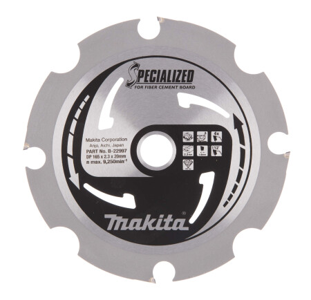 Trennscheibe MAKITA 165x20x2,1mm 4T 10° - Makita Accessories