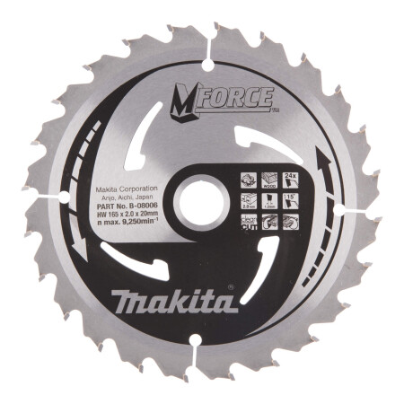 Trennscheibe MAKITA M-Force 165x20x2,0mm 24T 15° - Makita Accessories