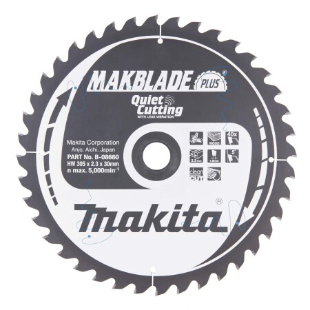Trennscheibe MAKITA Makblade plus 305x30x2,3mm 40T 5° - Makita Accessories
