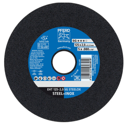 Trennscheibe PFERD EHT125-2.0 SG Steelox - Pferd