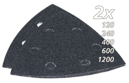 Triangular sanding paper set for stone (10pcs) MAKITA - Makita Accessories