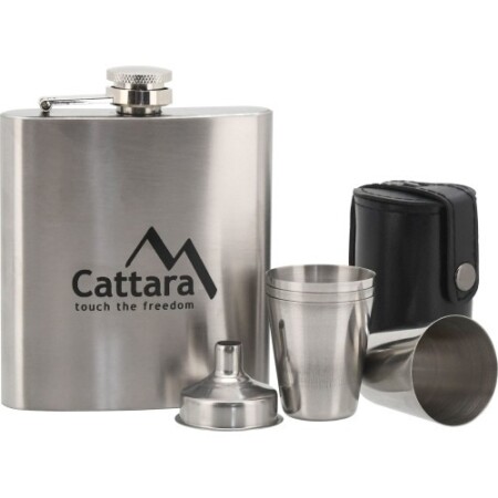 Trinkflasche mit 4 Gläsern Cattara 175 ml - Cattara