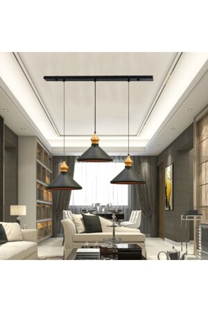 Triple Black Pendant Lamp Chandelier BMM3043XXXX01 - Bamyum