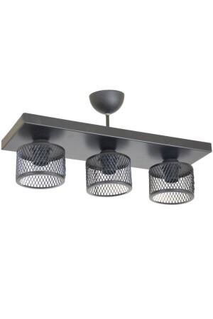 Triple Cage Model Modern Plafonier Chandelier - Lambadar