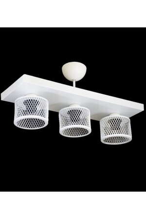 Triple Cage Model Modern Plafonier Chandelier LMBDR35414 - Lambadar