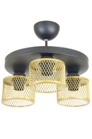 Triple Cage Model Modern Plafonier Chandelier LMBDR35417 - Lambadar