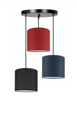 Triple Cylinder Lampshade Pendant Lamp Chandelier 3luabj - AKDENİZ AYDINLATMA ELEKTRİK MALZEMELERİ