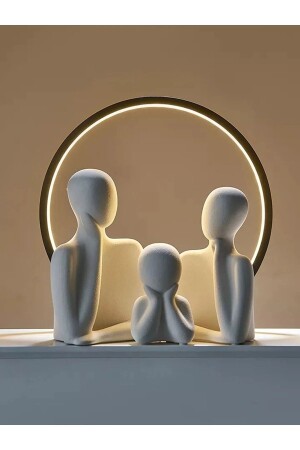 Triple Family Decorative Sculpture Object Figurine Set of 3 - Linecraft
