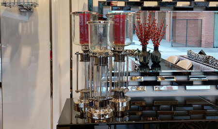 Triple Glass Candlestick - 20398 - Cadde Yıldız