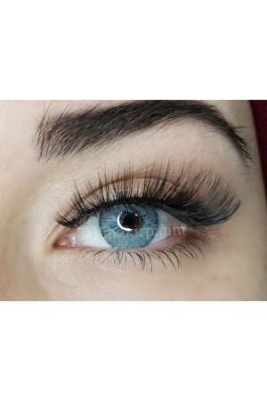 Triple Silk False Eyelashes Set (3DM21 MODEL) - Powerliner Transparent Pen Adhesive and Attachment Tool - Takmakirpiğim