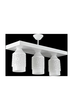 Triple Sports Model Modern Retro Rustic Chandelier LMBDR3522WHITEGLASS2 - Lambadar
