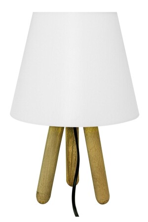 Tripod Lampshade Table Lamp White DLMS048 - D-light