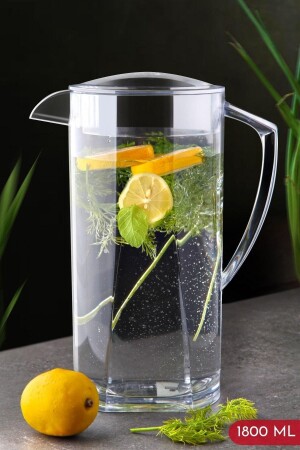 Tropical Crystal 1800 Ml Ayran, Lemonade Etc.Jug NDY-4562 - Nandy Home